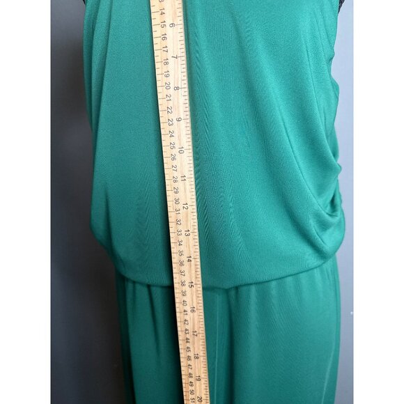 Ann Taylor Green Sleeveless Blouson Midi Dress NWT - Picture 6 of 8